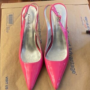 Charlotte Russe Hot Pink Slingback Heels